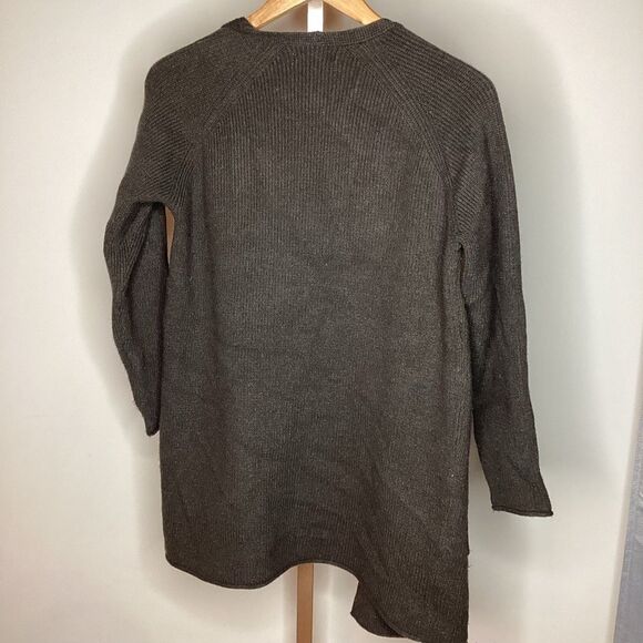 Oak + Fort Sz S Dark Green Open Cardigan - Picture 5 of 6